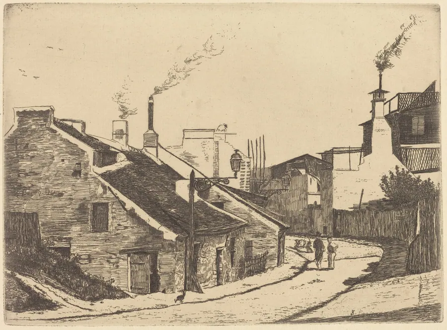 Rue du Champ de l'Alouette by François Bonvin