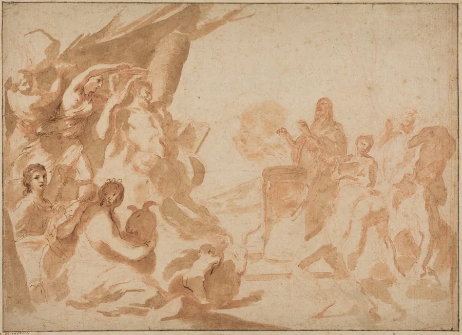 A Sacrifice to Pan by Andrea Sacchi