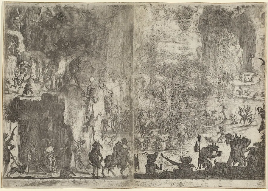 The Temptation of Saint Anthony [first version] by Jacques Callot