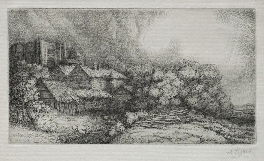 The Abbey Farm (La Ferme de l'abbaye) by Alphonse Legros