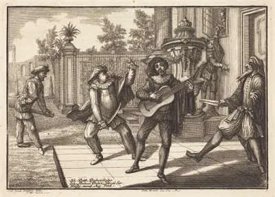 Scaramouche Distracts Pantalon