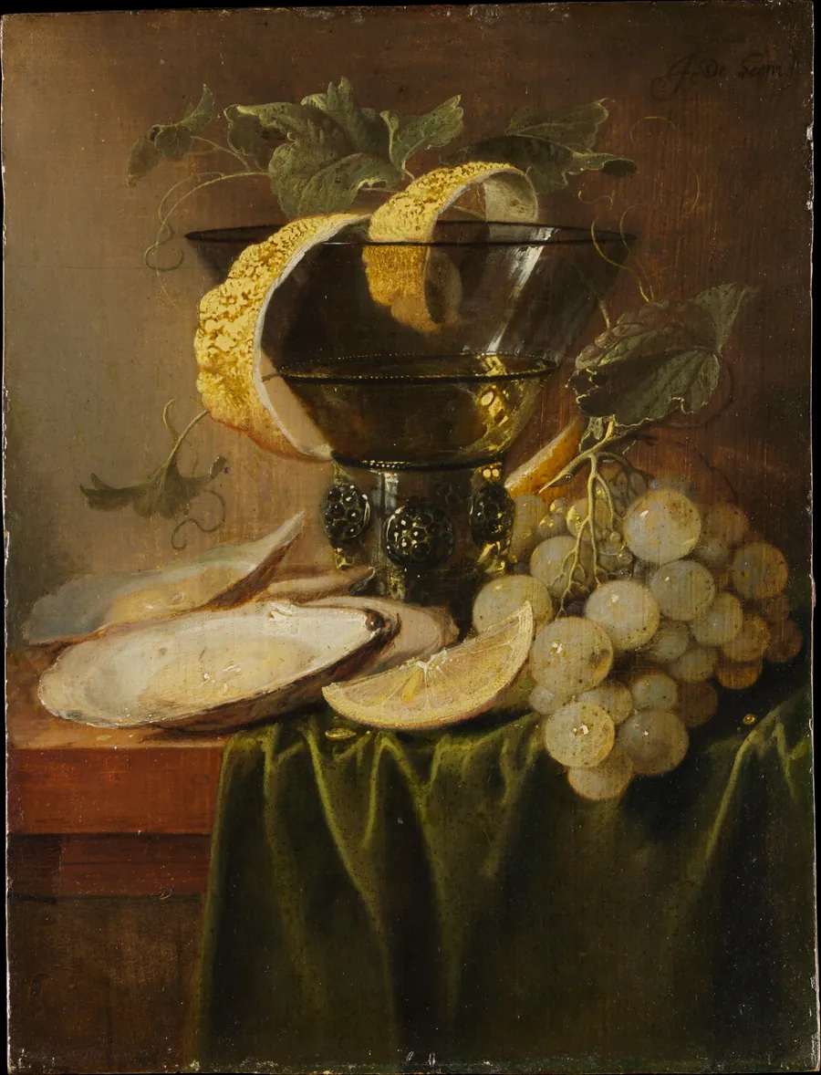Still Life with a Glass and Oysters by Jan Davidsz de Heem