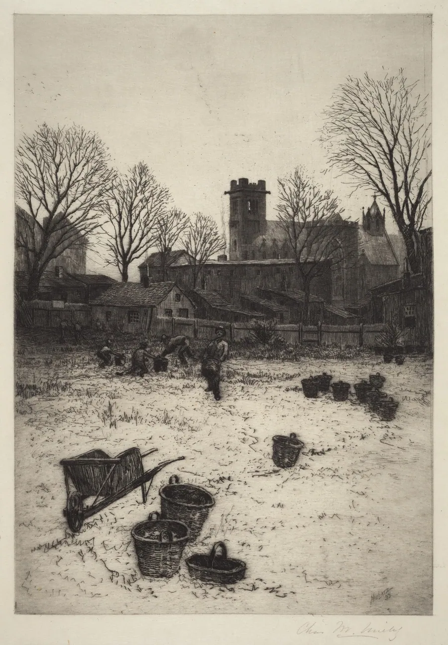 Untitled (Garden Scene) by Charles Frederick William Mielatz