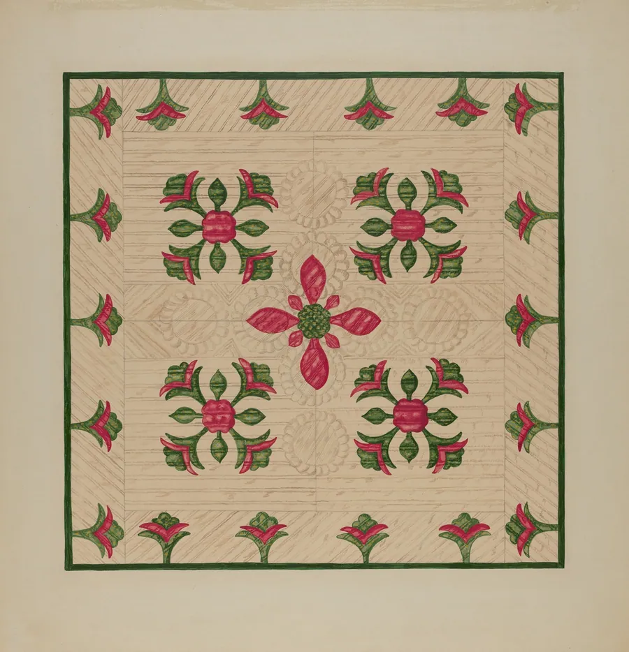 Applique Quilt by Florence Hastings