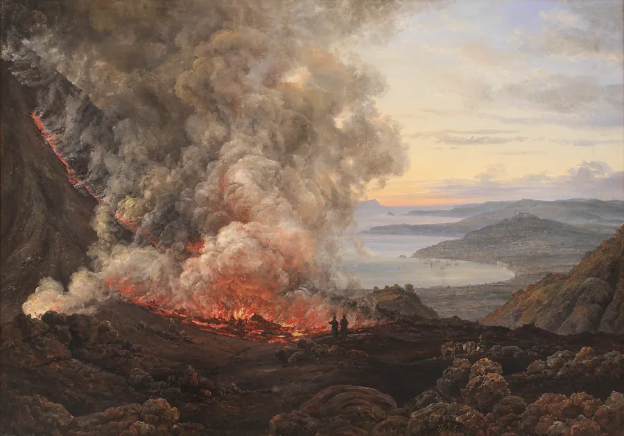 Vesuvs udbrud 1820 by J.C. Dahl