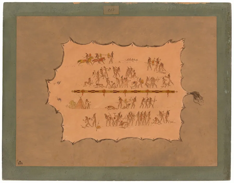 Facsimile of a Sioux Robe by George Catlin
