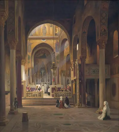 Det indre af Capella Palatina i Palermo