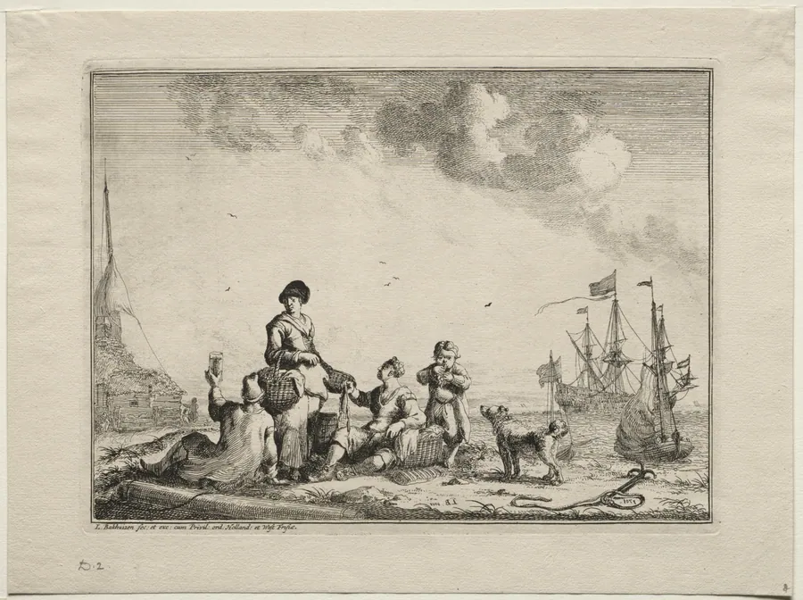 Fish Vender by Ludolf Backhuysen