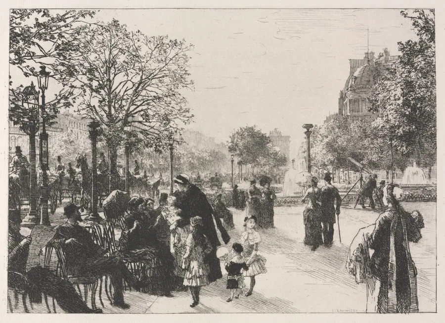 Tuileries Gardens by Léon Augustin Lhermitte