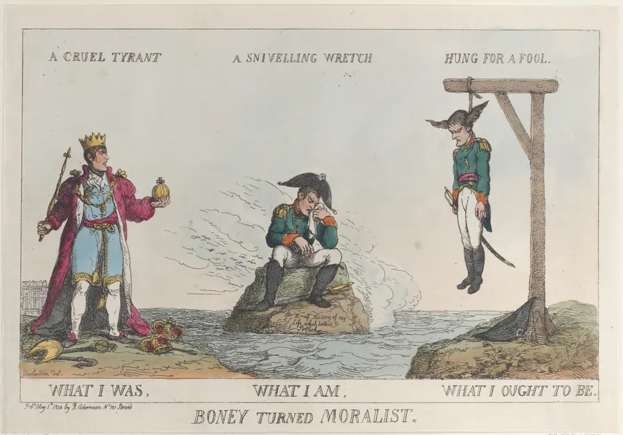 Boney Turned Moralist by Thomas Rowlandson