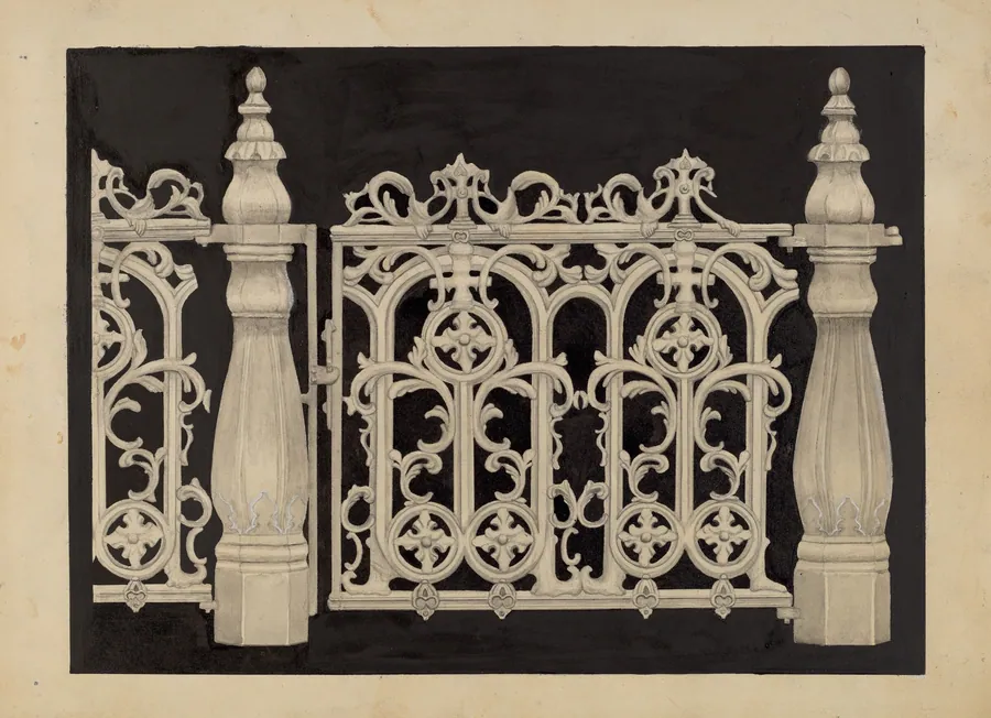 Iron Railing and Gate by James M. Lawson