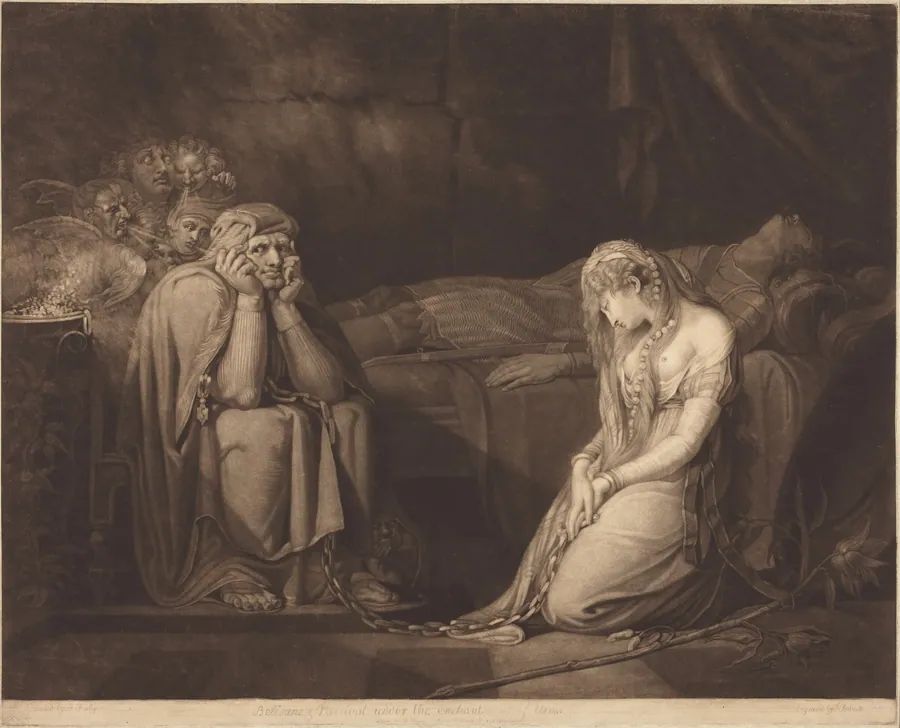 Belisane and Parcival under the Enchantment of Urma by John Raphael Smith
