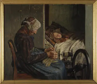 Bedstemoder med sit barnebarn