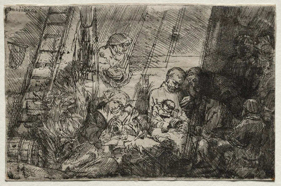 The Circumcision In the Stable by Rembrandt van Rijn