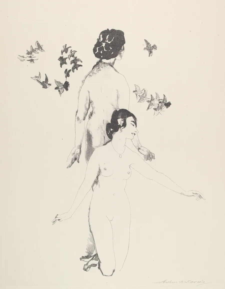 Circling Doves by Arthur B. Davies