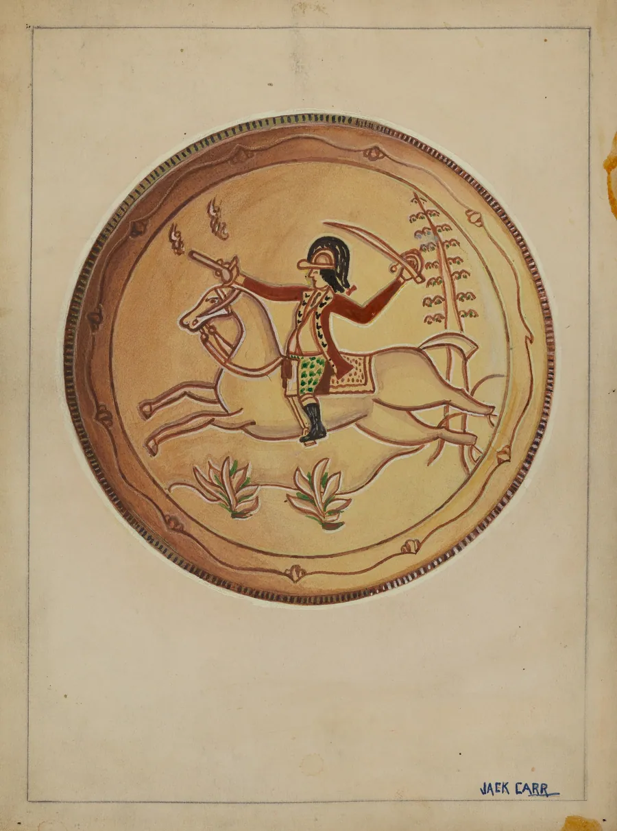 Pa. German Pie Plate by Jack Carr