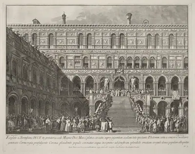 The Doge Crowned on the Scala dei Giganti of the Ducal Palace