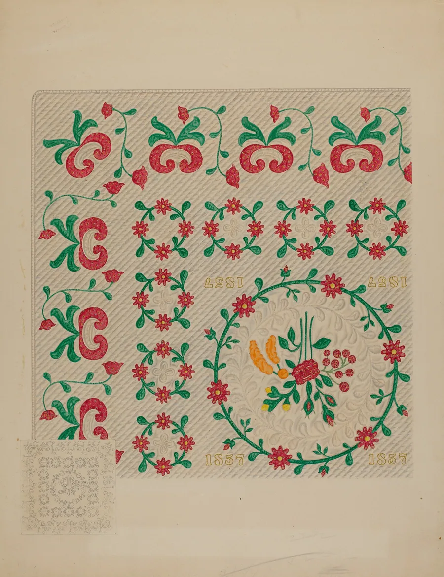 Dated Quilt by Therkel Anderson