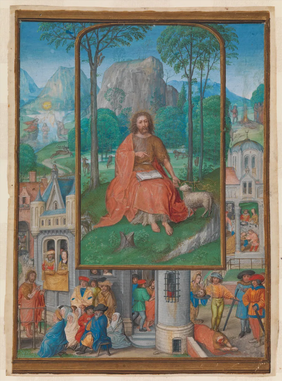 Manuscript Illumination with Scenes from the Life of Saint John the Baptist by Master of James IV of Scotland (probably Gerard Horenbout)
