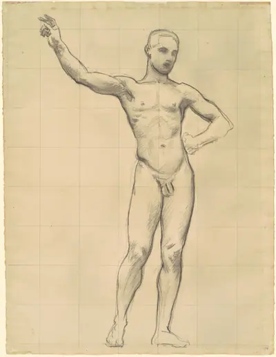 Study of Apollo for "Apollo and the Muses"