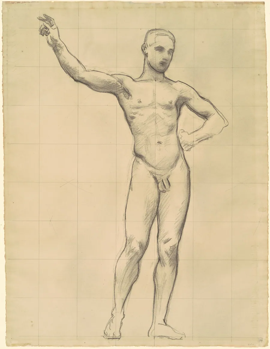 Study of Apollo for "Apollo and the Muses" by John Singer Sargent