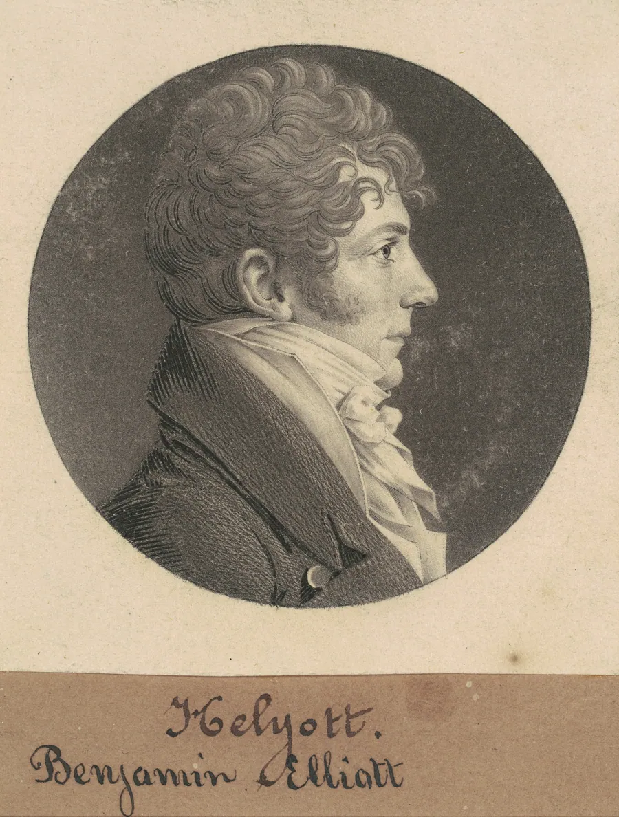 Benjamin Elliott by Charles B. J. Févret de Saint-Mémin