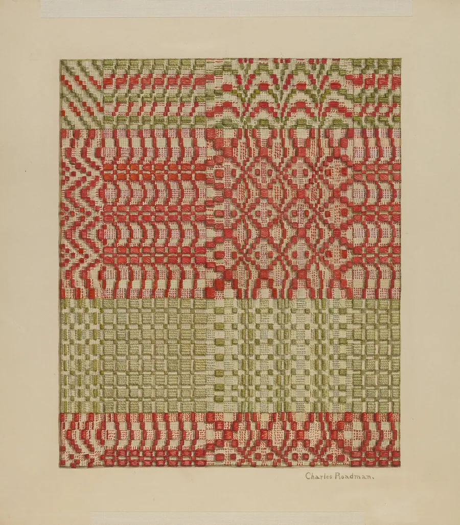 Woven Coverlet by Charles Roadman