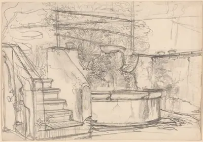Corner of a Garden Court