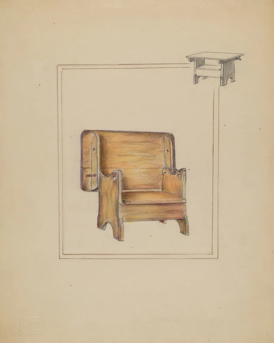 Table (Bench or Chair Combination) by Bertha Stefano