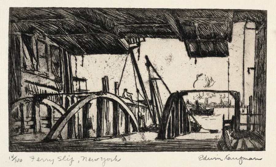 Ferry Slip by Edwin Kaufman