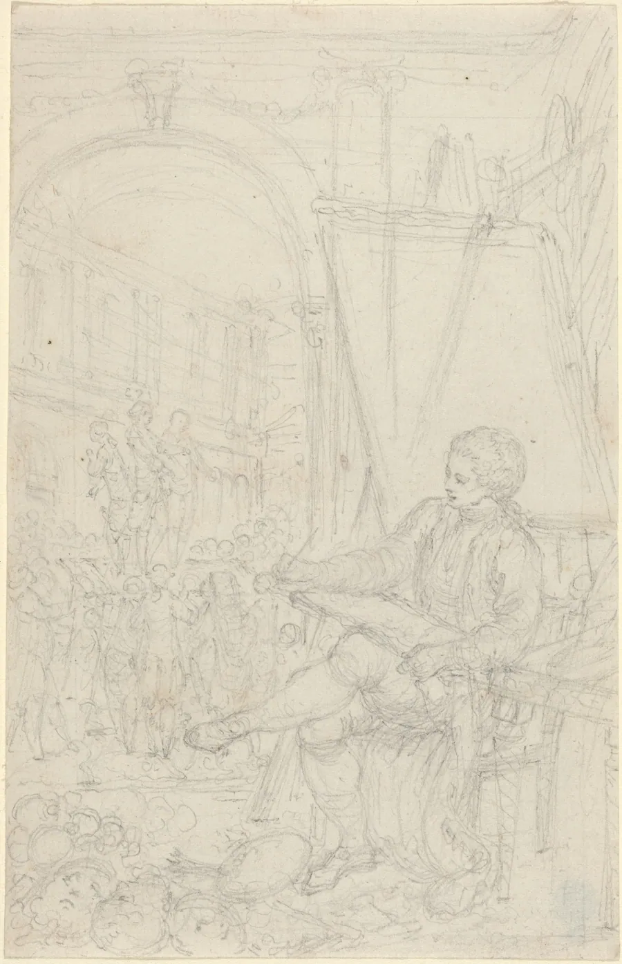 Self-Portrait by Hubert François Gravelot