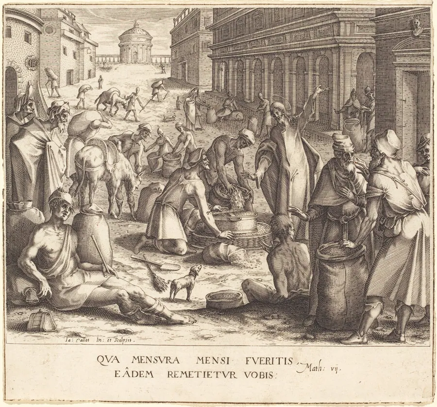 The Grain Weighers by Jacques Callot