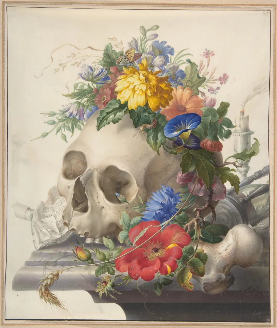 Vanitas Still Life by Herman Henstenburgh