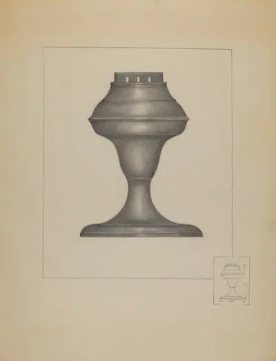 Pewter Lamp
