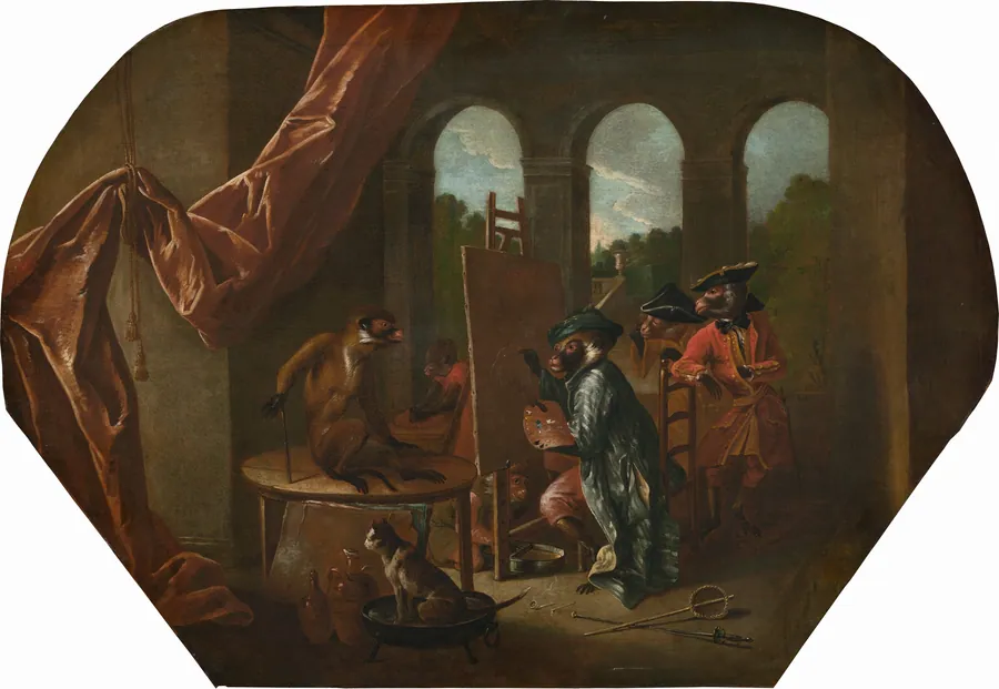 Singerie: The Painter by Christophe Huet