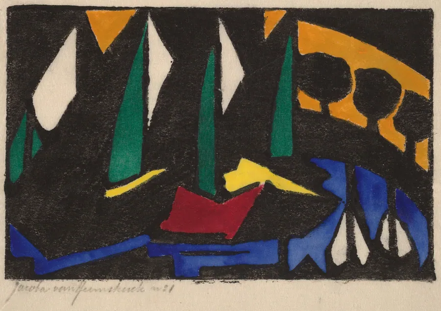 Boat and Trees by Jacoba van Heemskerck van Beest