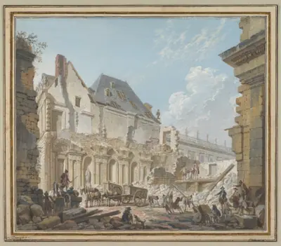 Demolition of the Old Vestibule of the Palais-Royal, Paris