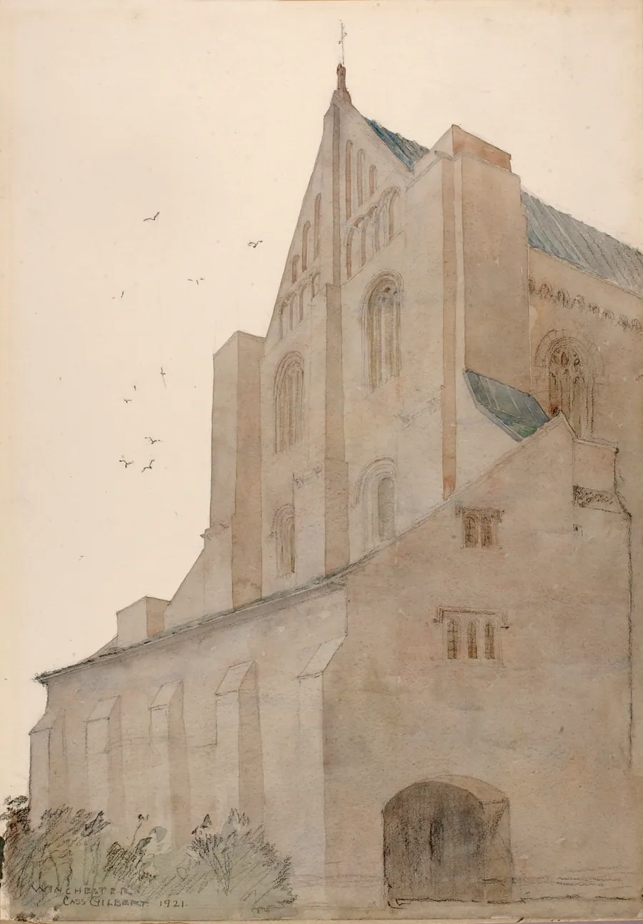 Winchester, England by Cass Gilbert, born Zanesville, OH 1858-died Brockenhurst, England 1934