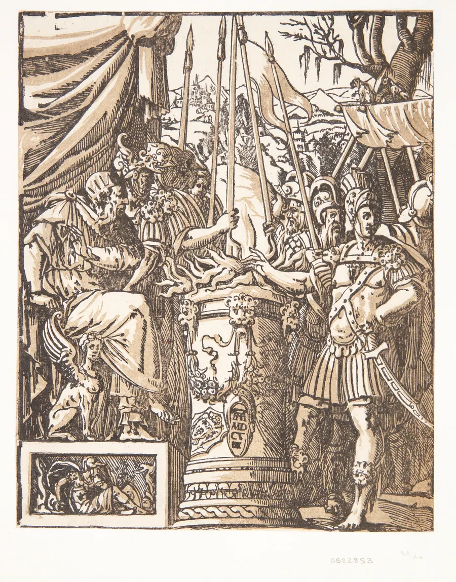 Mucius Scaevola by Andrea Andreani