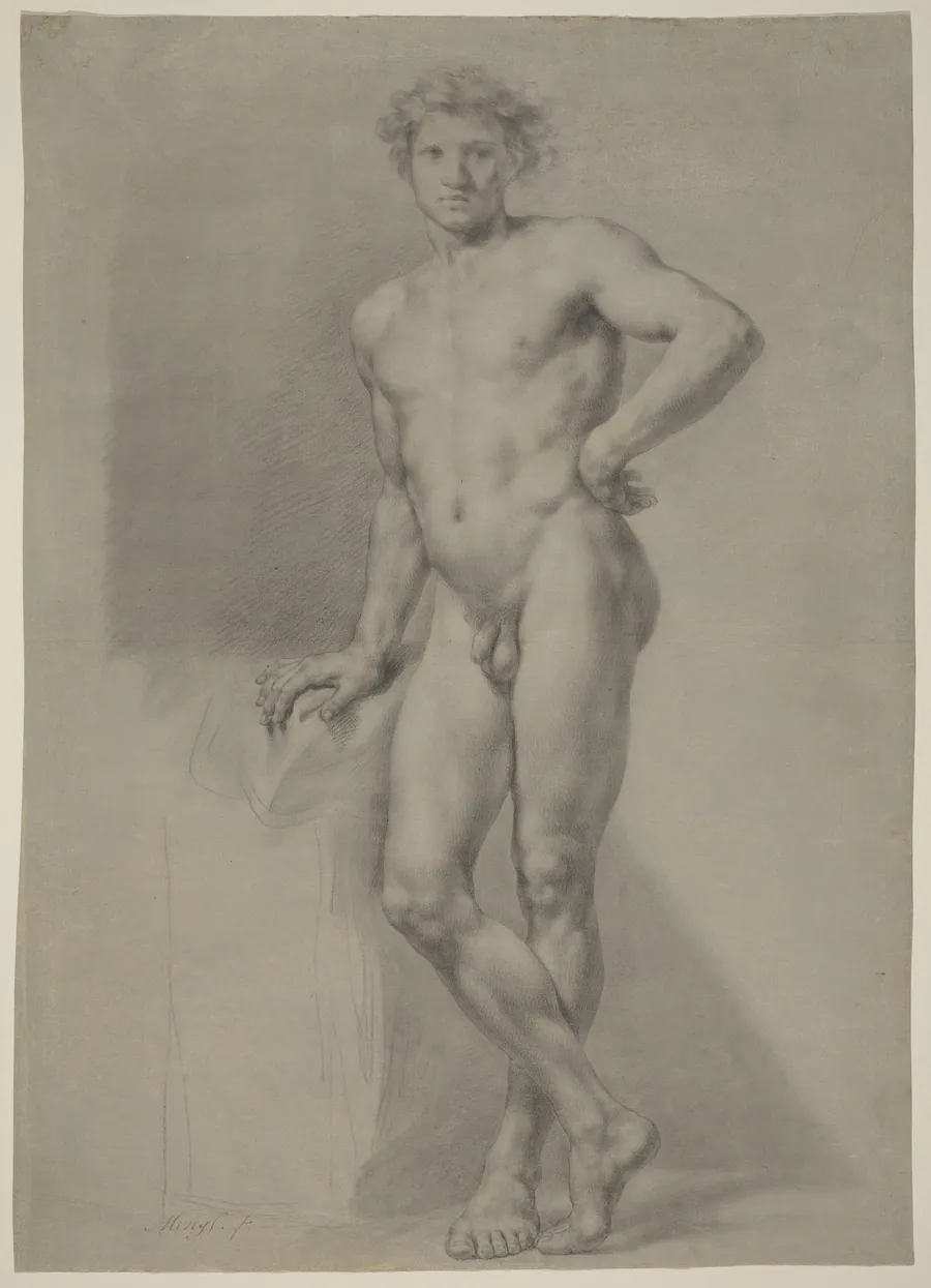 Male Nude Study by Anton Raphael Mengs
