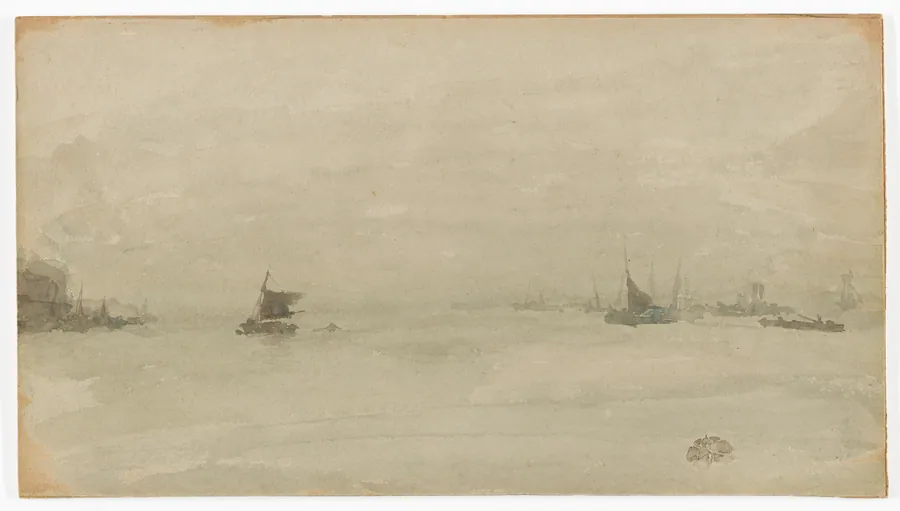 Grey and Silver–Liverpool by James McNeill Whistler (1834-1903)