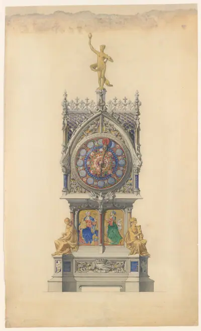 Design for Enameled Clock