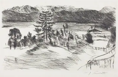 Grosse Walchenseelandschaft (Large Walchen Sea Landscape)