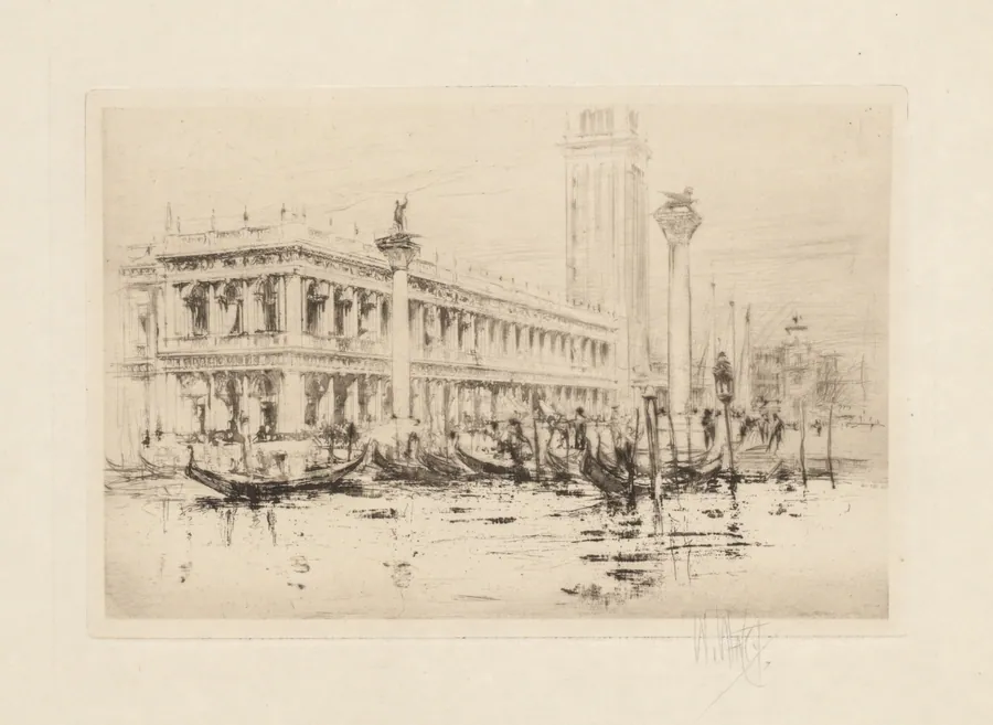 The Venice Set: The Library of St. Mark’s by William Walcot