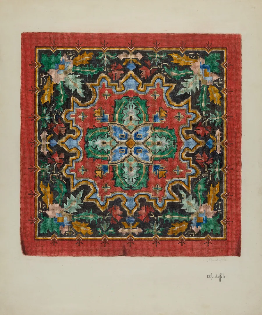 Needlepoint Tapestry by Cornelius Christoffels