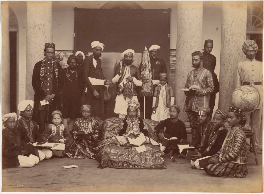 Maharaja of Rewa and Classmates by Raja Deen Dayal