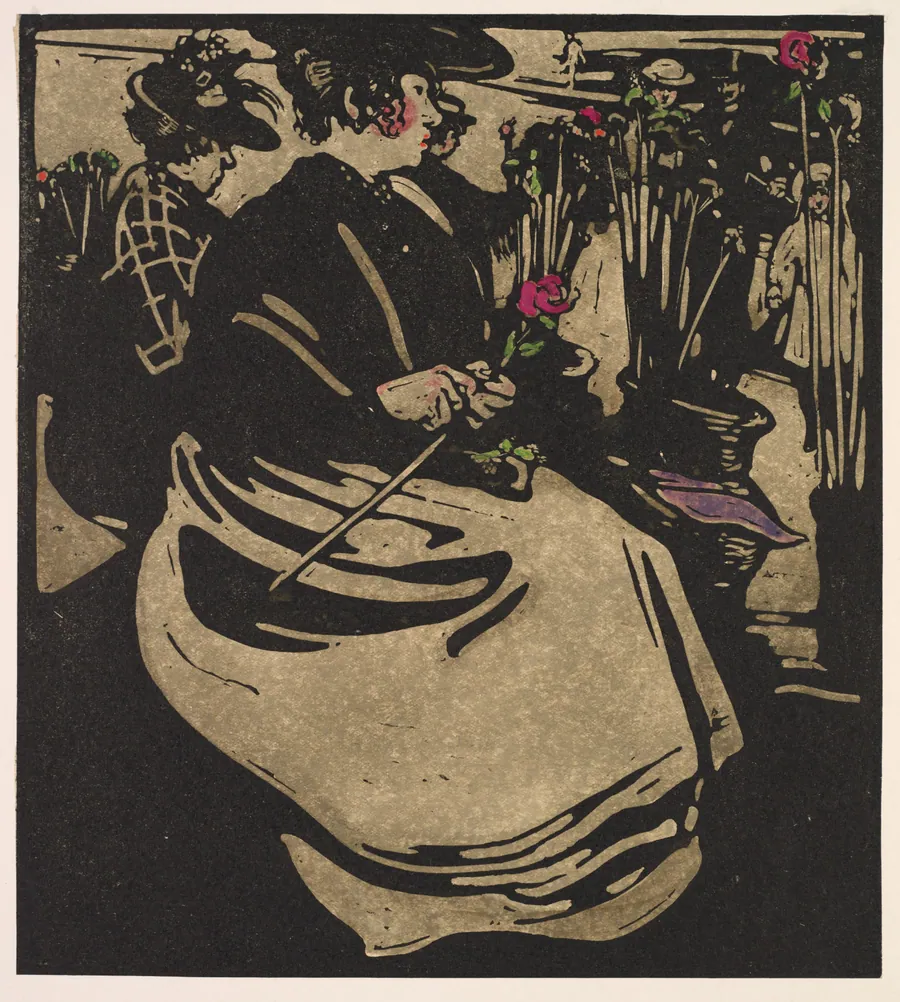 London Types: Flower Girl by William Nicholson