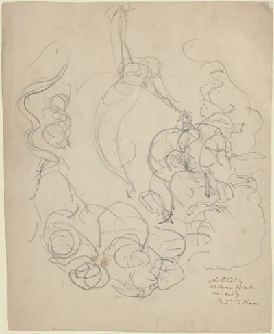 A Figure Ascending in a Glory of Clouds (?)