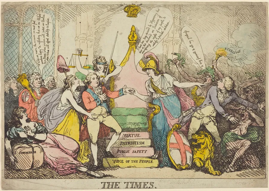 The Times by Thomas Rowlandson