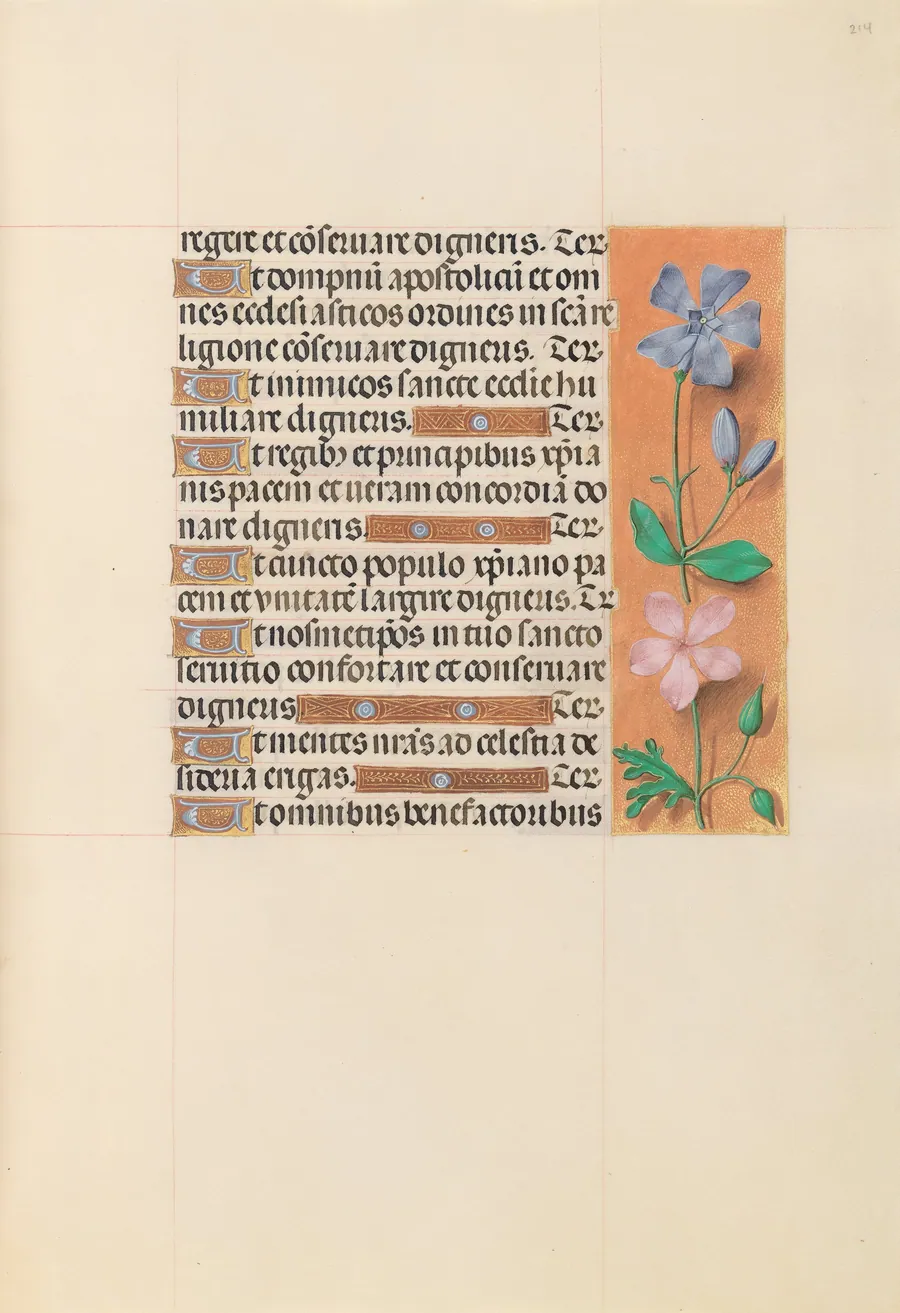 Hours of Queen Isabella the Catholic, Queen of Spain:  Fol. 214r by Master of the First Prayerbook of Maximillian
